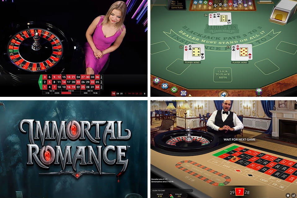 Roulette, Slot and Blackjack Games at Betway