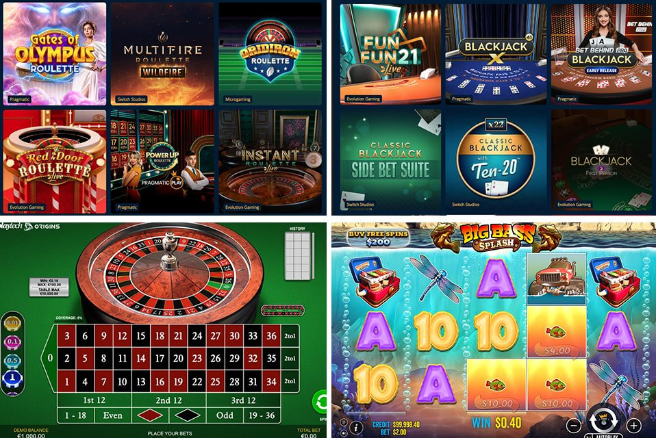 Slots, Roulette and Blackjack at Dream Vegas