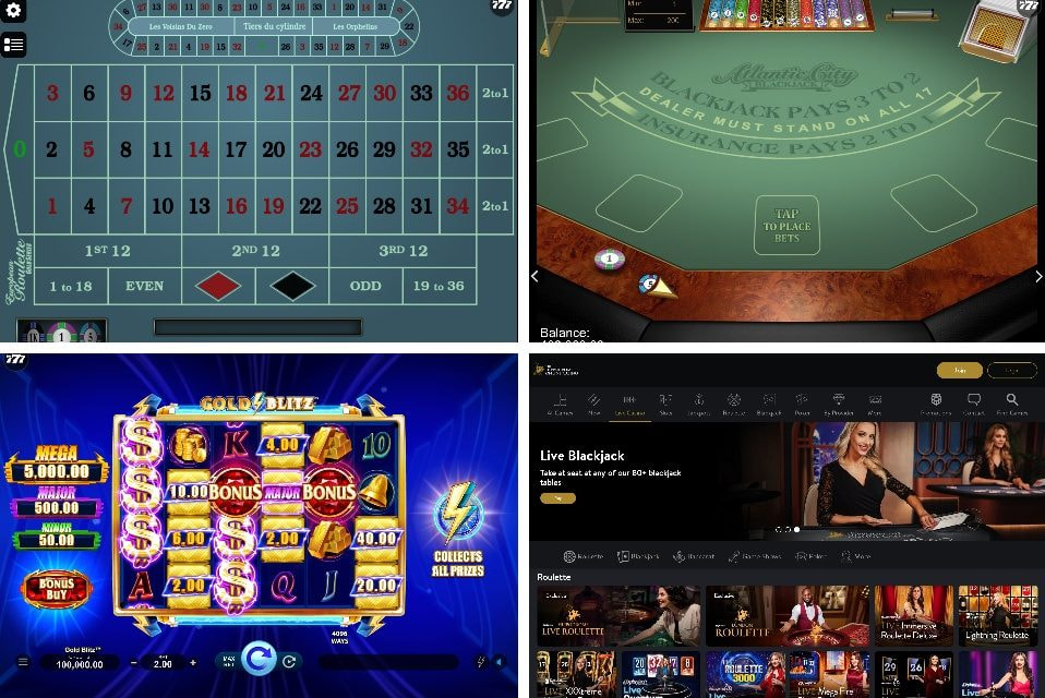 Slots, Roulette and Blackjack at Hippodrome Online Casino