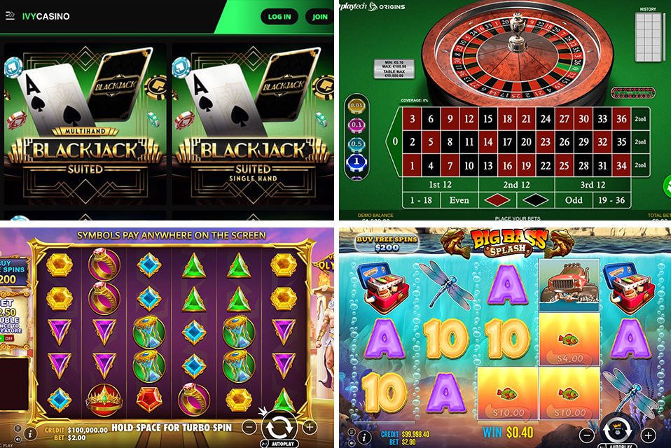 Slots, Roulette and Blackjack at Ivy Casino